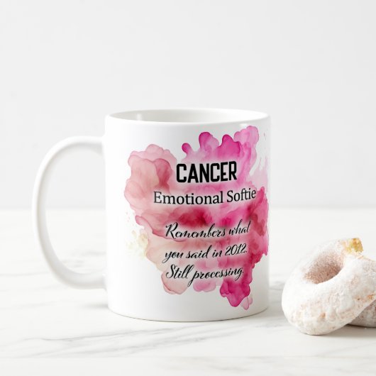 Dierenriem Vrouwen, Kanker Koffiemok (Met donut)