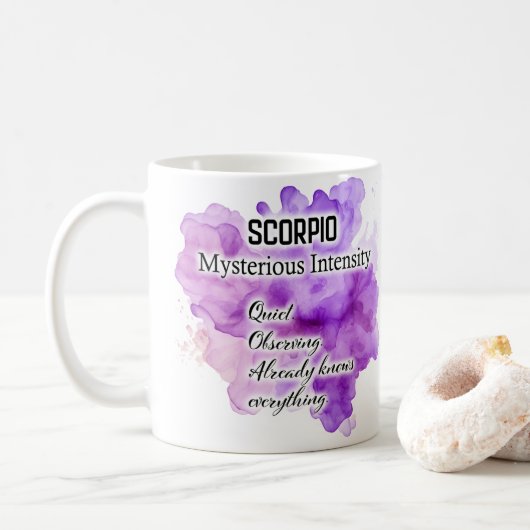 Dierenriem Vrouwen, Schorpioen Koffiemok (Met donut)