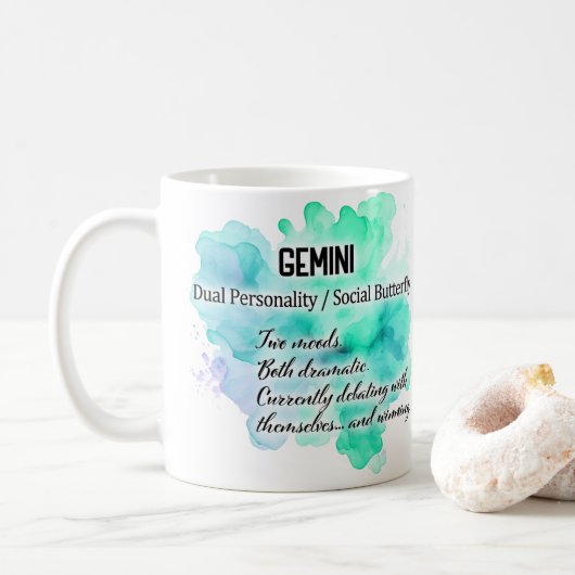 Dierenriem Vrouwen, Tweelingen Koffiemok (Met donut)