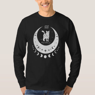 Dierenriem Waterman Horoscoop Astrologie Kat Halve T-shirt