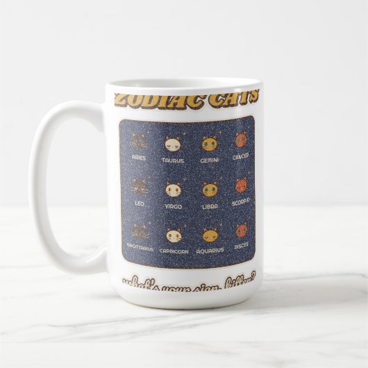 Dierenriemkatten Koffiemok (Links)