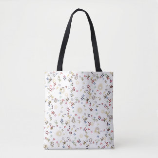 Dierenriemtekens Numeriek Meerkleurig Tote Bag