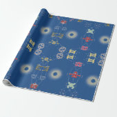 Dierenriemtekens Numerieke Symbolen Cadeaupapier (Uitgerold)