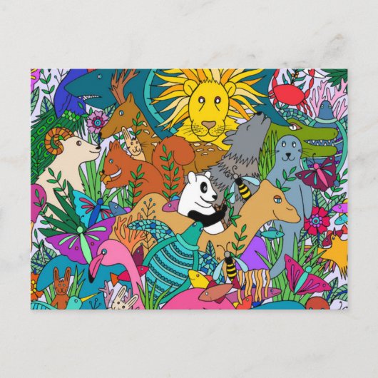 Dierenrijk Briefkaart (Voorkant)