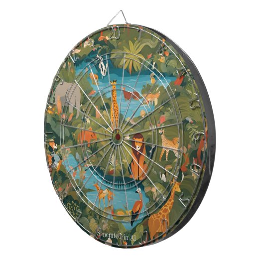 Dierenrijk Dartbord (Voorkant Rechts)