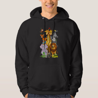 Dierenrit Cute Dieren in de Dierentuin Hoodie