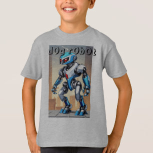 Dierenrobots -Katten-Honden-Slangen-Leeuw-Zwart Lu T-shirt