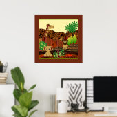 Dierensafari-afdruk Poster (Thuiskantoor)