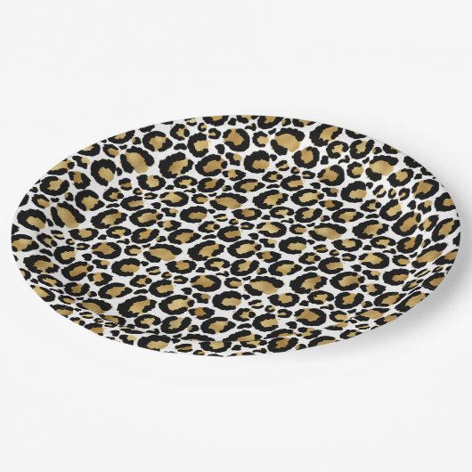 Dierensafari Luipaard Print Verjaardagspapier Bord (Gekanteld)