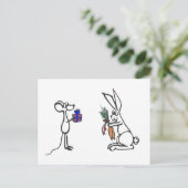 Dierenschenkingsuitwisseling Blank Briefkaart (Staand voorkant)