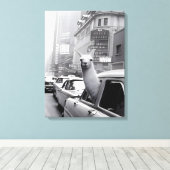 Dierenschilderij Llama Canvas Muur Kunst Afdruk (Insitu (Houten vloer))
