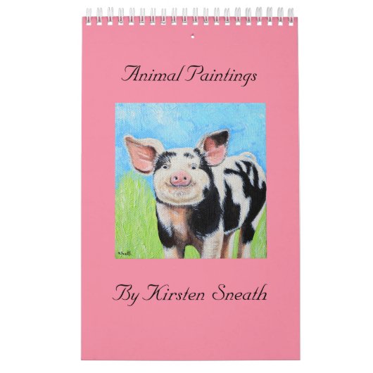 Dierenschilderijen van Kirsten Sneath Kalender (Hoes)