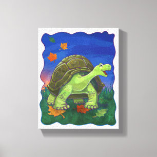 Dierenschildering van de Tortoise Canvas Afdruk