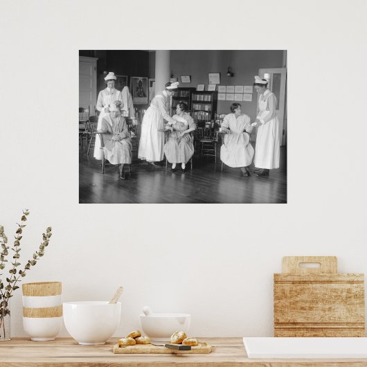 Dierenschool, begin jaren 1900 poster (Keuken)