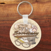 Dierensecretaresse sleutelhanger (Voorkant)