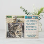 Dierenshelter Fototemplate Bedankkaarten Kaart (Staand voorkant)