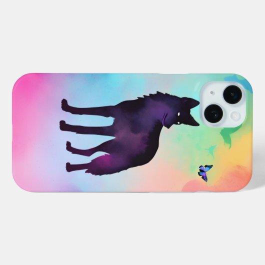 dierensilhouet Case-Mate iPhone case (Achterkant (horizontaal))