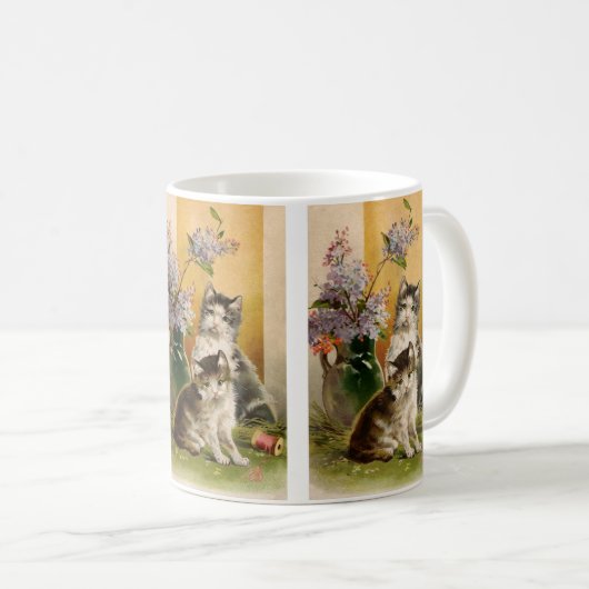 Dierenskeletten, Schattige Victoriaanse katten en  Koffiemok (Voorkant rechts)