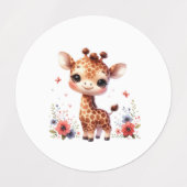 Dierenstickers voor Baby's Labels (Design 1)
