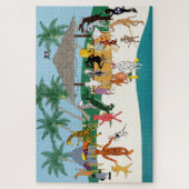 Dierenstrandfeest puzzel (Verticaal)