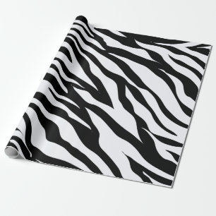 Dierenstrepenpatroon Inpakpapier Voor Zebra Safari