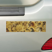 Dierenstudies: Donoren, apen, katten en honden Bumpersticker (Op auto)