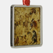 Dierenstudies: Donoren, apen, katten en honden Metalen Ornament (Rechts)