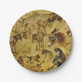 Dierenstudies: Donoren, apen, katten en honden Papieren Bordje