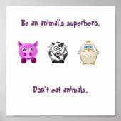 Dierensuperheld Poster (Voorkant)