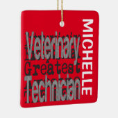 Dierentechnicus Extraordinaire CUSTOM Keramisch Ornament (Rechts)