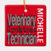 Dierentechnicus Extraordinaire CUSTOM Keramisch Ornament (Voorkant)