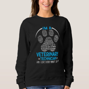 Dierentechnicus Paw Print Vet Tech Life 1 Trui