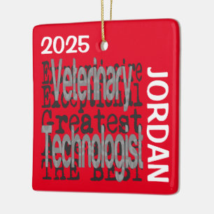 Dierentechnoloog Extraordinaire Aangepast Keramisch Ornament