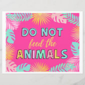 Dierenteken niet voeren | Wilde signalen (Voorkant)