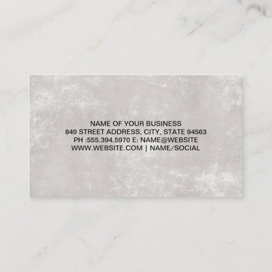 Dierentrainer | Hond Logo Visitekaartje (Achterkant)