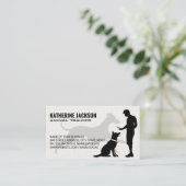 DierenTrainer Lesgeven Visitekaartje (Staand voorkant)