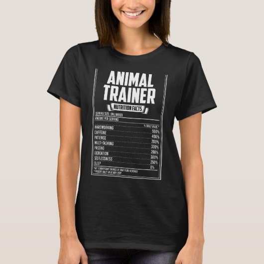Dierentrainvoeding Feiten T-shirt (Voorkant)
