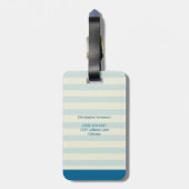 Dierentrein en vliegtuigverkenner bagagelabel (Achterkant verticaal)