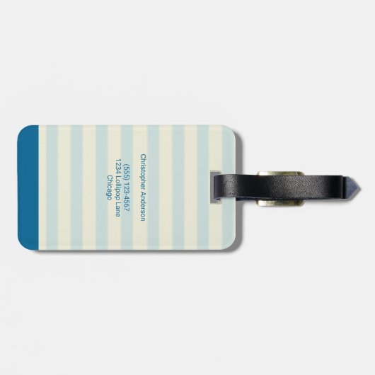 Dierentrein en vliegtuigverkenner bagagelabel (Achterkant horizontaal)