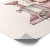 Dierentreinen Baby shower Boho Welkomstschuimbord Poster (Hoek)