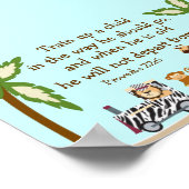 Dierentreinen Christelijk Bijbel Verse Wall Poster (Hoek)