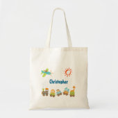 Dierentreinen en vliegtuigen op maat tote bag (Voorkant)
