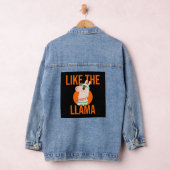 Dierentrends in Llama Unicorn Lama gezegde gift Denim Jacket (Hangar)