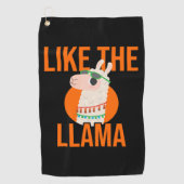 Dierentrends in Llama Unicorn Lama gezegde gift Golfhanddoek (Voorkant)