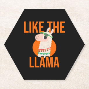 Dierentrends in Llama Unicorn Lama gezegde gift Kartonnen Onderzetters