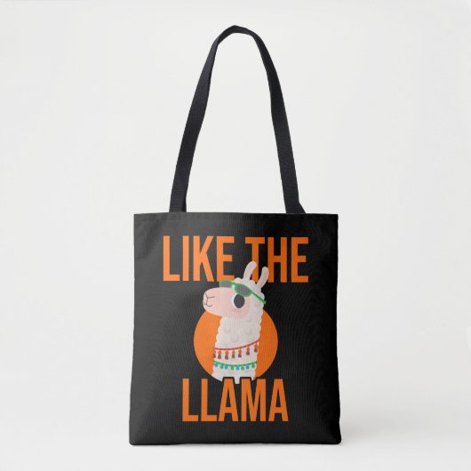 Dierentrends in Llama Unicorn Lama gezegde gift Tote Bag (Voorkant)