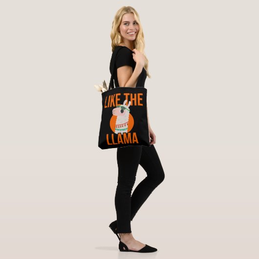 Dierentrends in Llama Unicorn Lama gezegde gift Tote Bag (Op model)