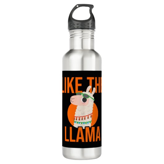 Dierentrends in Llama Unicorn Lama gezegde gift Waterfles (Voorkant)