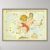 dierentuin, astrologie Aquarius constellatie Poster (Voorkant)