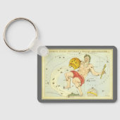  dierentuin, astrologie Aquarius constellatie Sleutelhanger (Achterkant)
